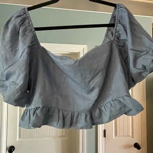 NWT - Kittenish jean crop top - XL